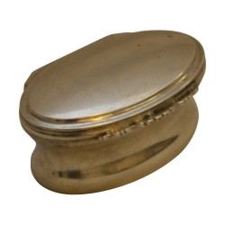 Vinaigrette “Les Verrières” ovale en argent (46g) de Henri …
