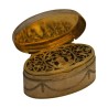 Silber-Vinaigrette (53g) DHP, oval, Deckel graviert... - Moinat - Silber