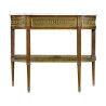Louis XVI console table in the style of E. Levasseur, in … - Moinat - Consoles, Side tables, Sofa tables