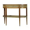 Louis XVI console table in the style of E. Levasseur, in … - Moinat - Consoles, Side tables, Sofa tables