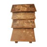 Set of 4 nesting tables, copy of Gallé in raw walnut … - Moinat - Nest of tables