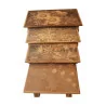 Набор из 4 раскладных столиков, копия Gallé из необработанного ореха… - Moinat - Столики, задвигающиеся один под другой