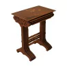 Set of 4 nesting tables, copy of Gallé in raw walnut … - Moinat - Nest of tables