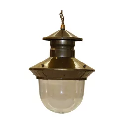 silver brass lantern.