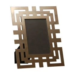 Large “Labirinto” photo frame with silver frame.