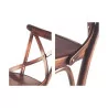 Croce bar stool in walnut-stained beech, style … - Moinat - Bar stools
