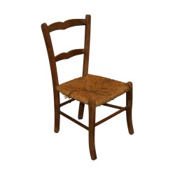 Small child's chair with straw seat (requires …