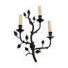 “Saint Nom” wall lamp in wrought iron, with 3 lights. - Moinat - Wall lights, Sconces