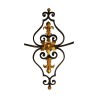 Paar Leuchter aus vergoldeter und schwarzer Bronze mit 2 Lichtern. - Moinat - Wandleuchter
