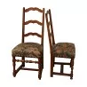 Louis XIII style chair in walnut covered with gobelin … - Moinat - Chairs