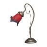 Lampe Nancy avec abat-jour en pâte de verre de forme tulipe … - Moinat - Lampes de table