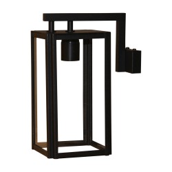 Applique déportée Loft à 1 lumière, finition métal noir.