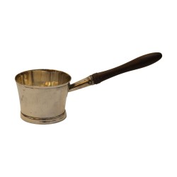 Silver moldboard with wooden handle. France, 19th century