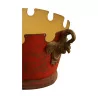 Rafraichissoir en tôle peinte coloris rouge avec décor Empire, … - Moinat - Accessoires de décoration