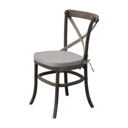 Bistro chair in aged oak with caned seat …
