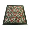 Wilton rug with corn background and paprika flowers, border of 10 - Moinat - Rugs
