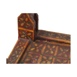 Kleines Sideboard im chinesischen Stil aus polychrom lackiertem Holz. Ära …