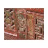 Petit buffet de style chinois en bois peint polychrome. Epoque - Moinat - Bahuts, Bars, Buffets, Coffres, Enfilades