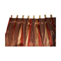 Panel Ausstellungsvorhang, Seidenstoff, einseitig gestreift und