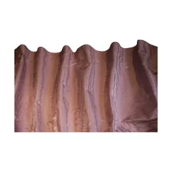 Paar einfache Ausstellungsvorhänge, maschinengenäht, Stoff