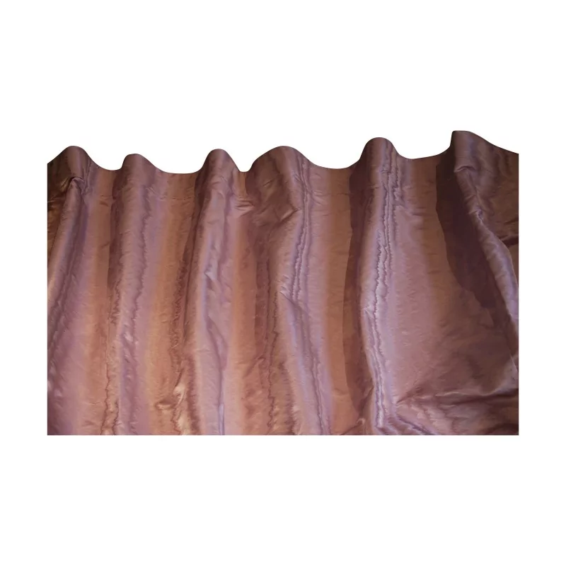 Paar einfache Ausstellungsvorhänge, maschinengenäht, Stoff - Moinat - Vorhänge