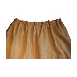 Ausstellungsvorhang, beige Baumwollstoff, ungefüttert, Stoff