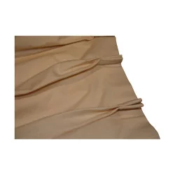 Exhibition curtain, beige cotton fabric, unlined, fabric