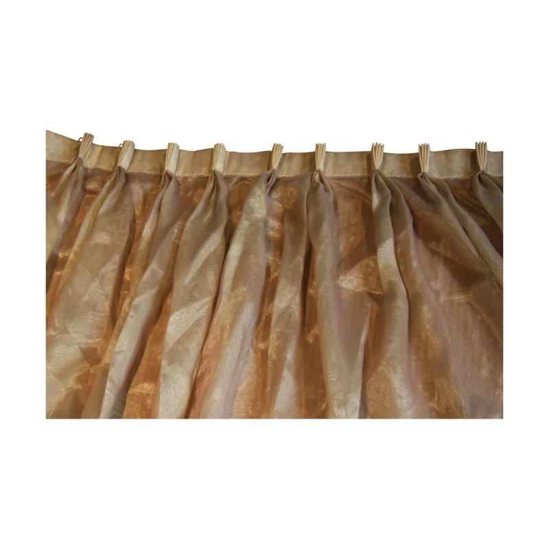 Exhibition sheer curtain, silk organza fabric - Moinat - Curtains
