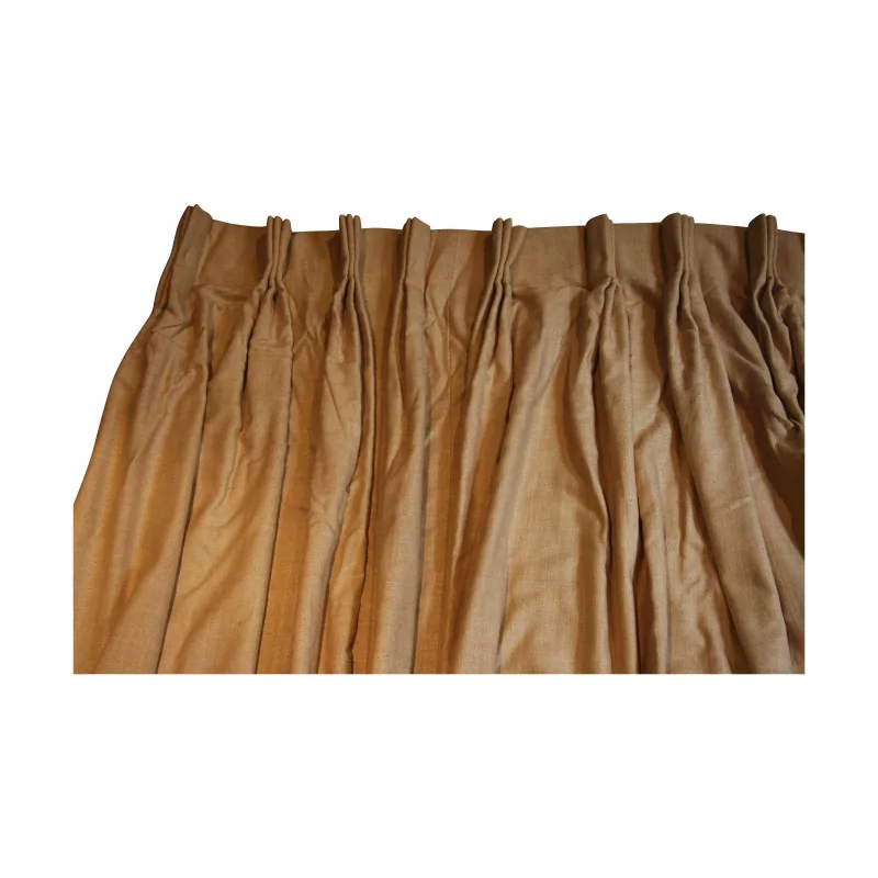 Выставочный занавес из льняной ткани серо-бежевого цвета на подкладке из - Moinat - Портьеры