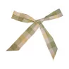 Exhibition curtain, green silk taffeta fabric, reverse in - Moinat - Curtains