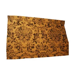 Blind with exhibition rods (curtain), black damask cotton fabric