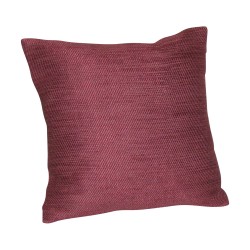 Coussin recouvert de tissu chiné "lila ".
