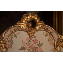 Paravent de style Louis XV baroque, époque Napoléon III, …
