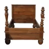 Каркас кровати в деревенском стиле из обработанного ореха, из… - Moinat - Деревянные рамки для кроватей