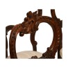 Set of 4 Louis XV Napoleon III chairs, in rosewood and … - Moinat - Chairs