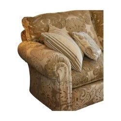 Canapé modèle Waldorf, 2,5 places recouvert de tissu White …