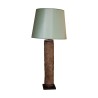 Rouleau d imprimerie monté en lampe avec abat-jour en carton - Moinat - Lampes de table