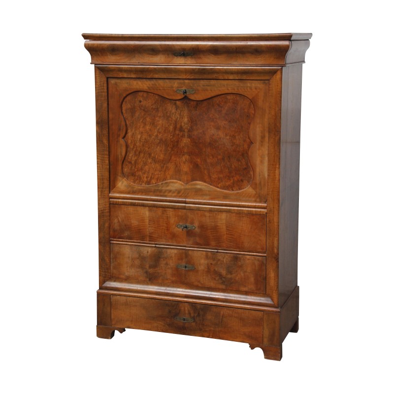 Louis-Philippe Jugendstil-Sekretär mit Spitzbogen, in Maser … - Moinat - Zylinderbureau, Sekretäre Louis-Philippe Jugendstil-Sekretär mit Spitzbogen, in Maser … - Moinat - Zylinderbureau, Sekretäre