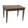 Louis XVI console or writing table in gilded wood 4 sides with … - Moinat - Consoles, Side tables, Sofa tables