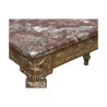 Console ou table à écrire Louis XVI en bois doré 4 faces avec … - Moinat - Consoles, Dessertes, Dos de canapé