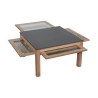 Table de salon en chêne blanchi et plateau en béton Pagny, … - Moinat - Tables de salon