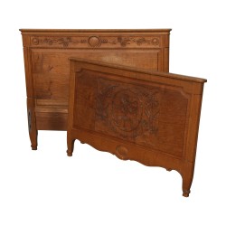 Oak bed frame without the slopes, head and foot Period: …