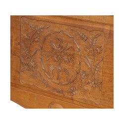 Oak bed frame without the slopes, head and foot Period: …