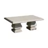 Vicenza Stone living room table on a Louis style plinth … - Moinat - VE2022/2