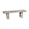 Verona marble bench with lion-shaped feet. Era - Moinat - Sièges, Bancs, Tabourets