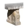 Verona marble bench with lion-shaped feet. Era - Moinat - Sièges, Bancs, Tabourets