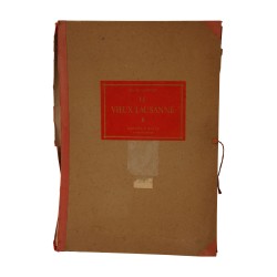 Lot von 40 Stichen „Ansichten von Lausanne“ von Charles Vuillermet …