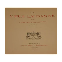 Lot de 40 gravures “Vues de Lausanne” de Charles Vuillermet …
