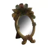 Petit miroir chevalet en verre de Murano coloré avec un noeud … - Moinat - Glaces, Miroirs