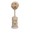 Canton ball in ivory carved with dragons among the clouds... - Moinat - Decorating accessories